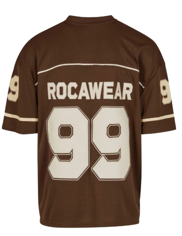 Men’s V-Neck Printed Mesh Shirt – Loose Fit, Embroidered Details, Chocolate Brown | Stunner Mart