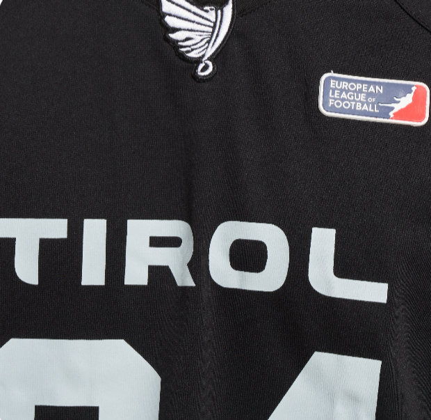 Tirol Raiders Authentic Game Jersey β Jet Black | Premium Quality, Official Fan Gear