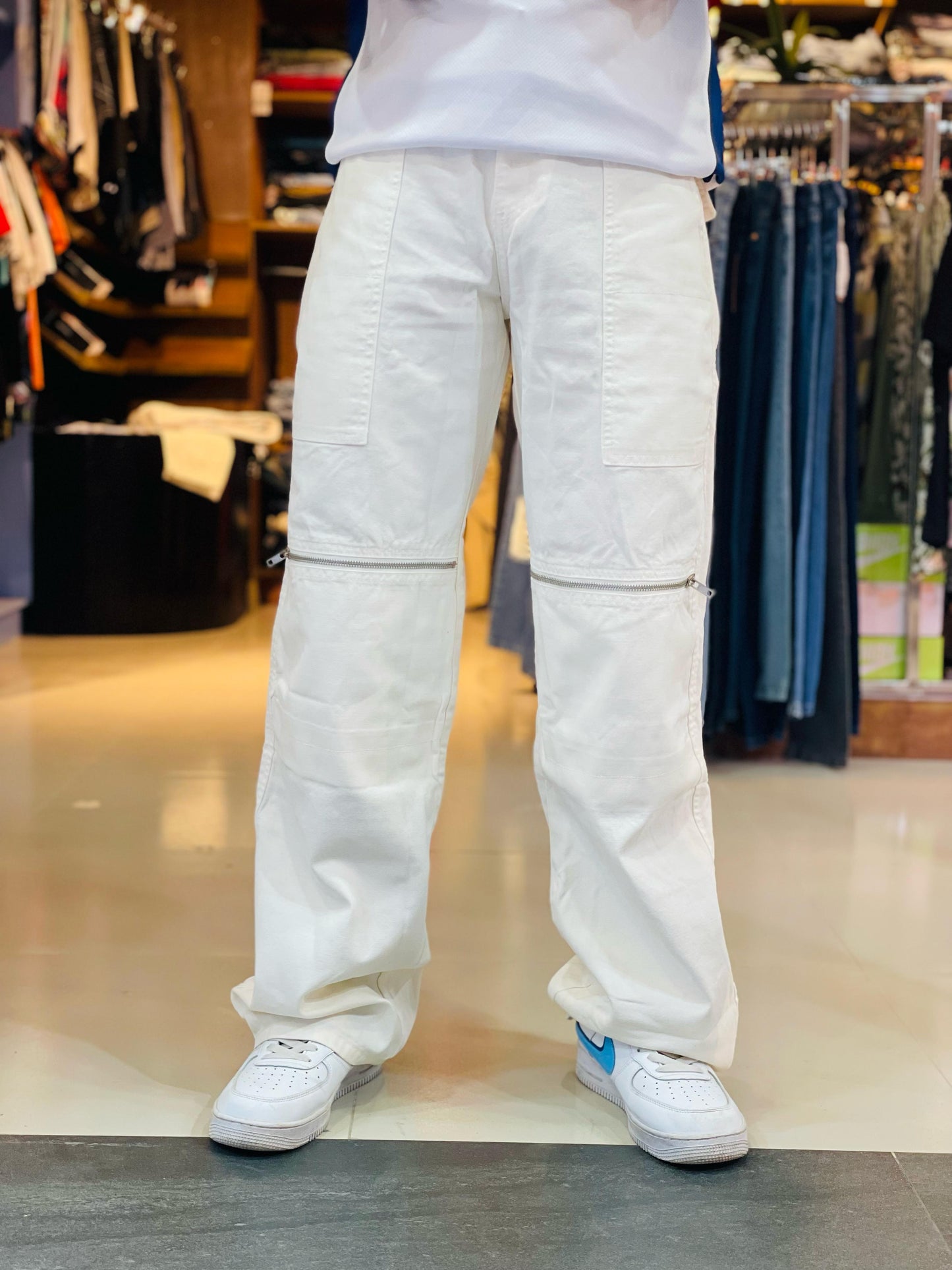 "Stylish White Baggy Pants – Comfort & Trend | Stunner Mart