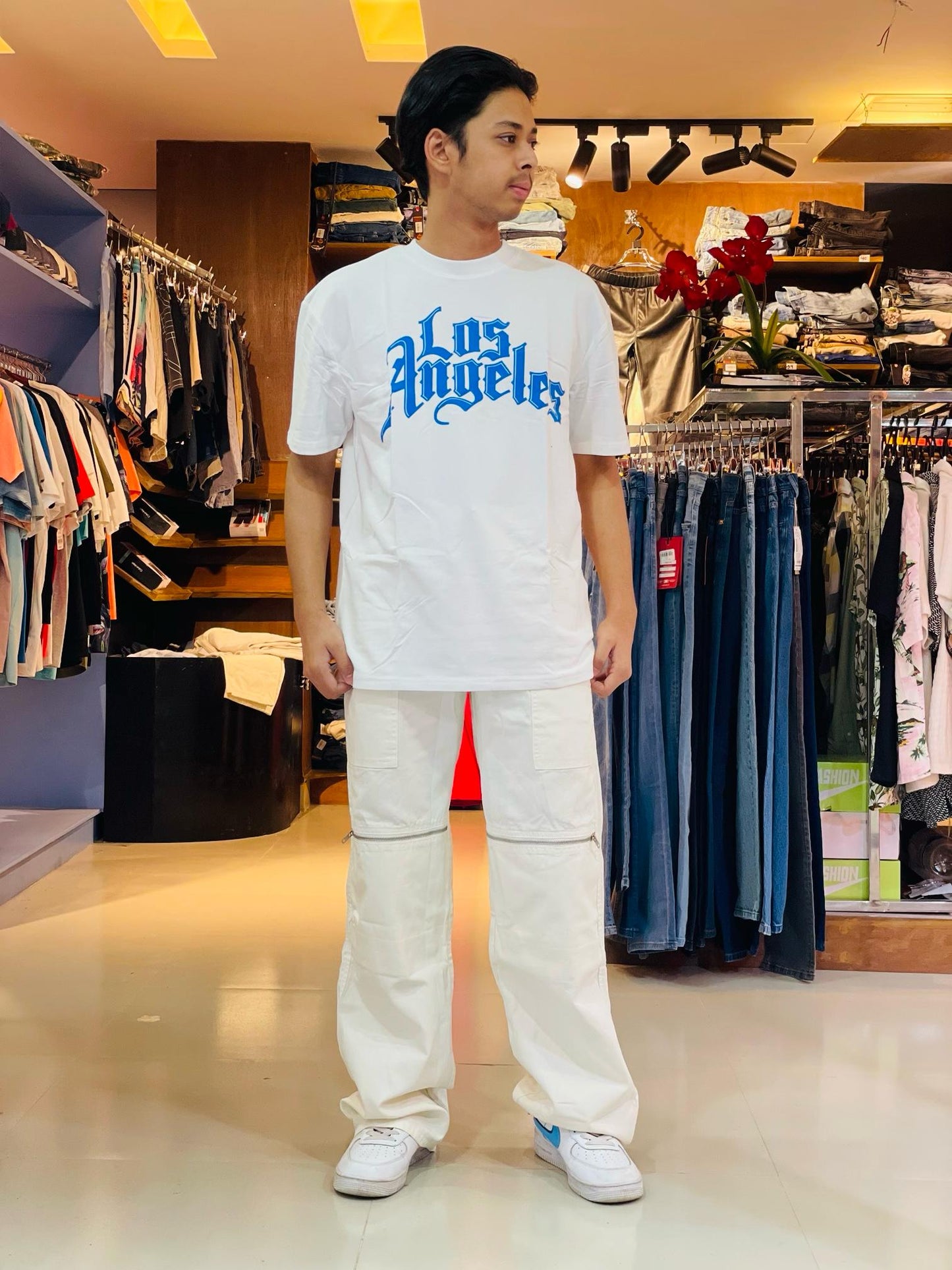 "Stylish White Baggy Pants – Comfort & Trend | Stunner Mart