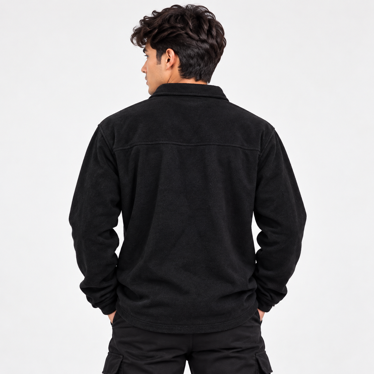 Black Wool Shacket