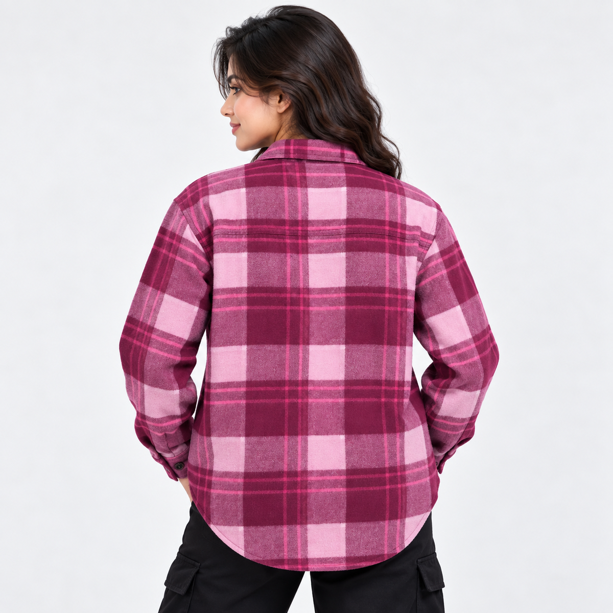 Pink Wool Shacket