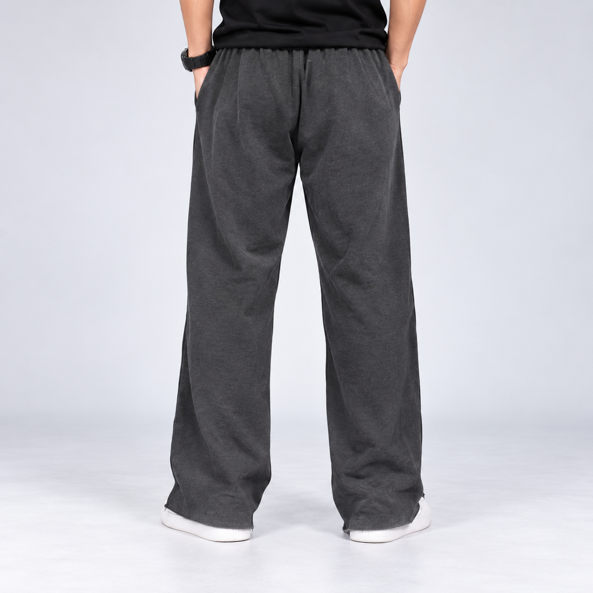 Acid Wash Blank Trouser