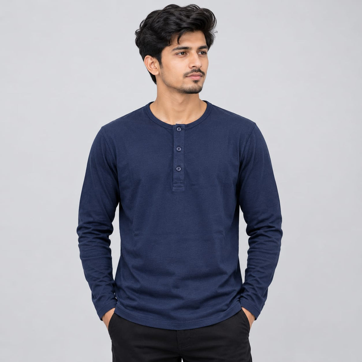 Henley T-Shirt Navy