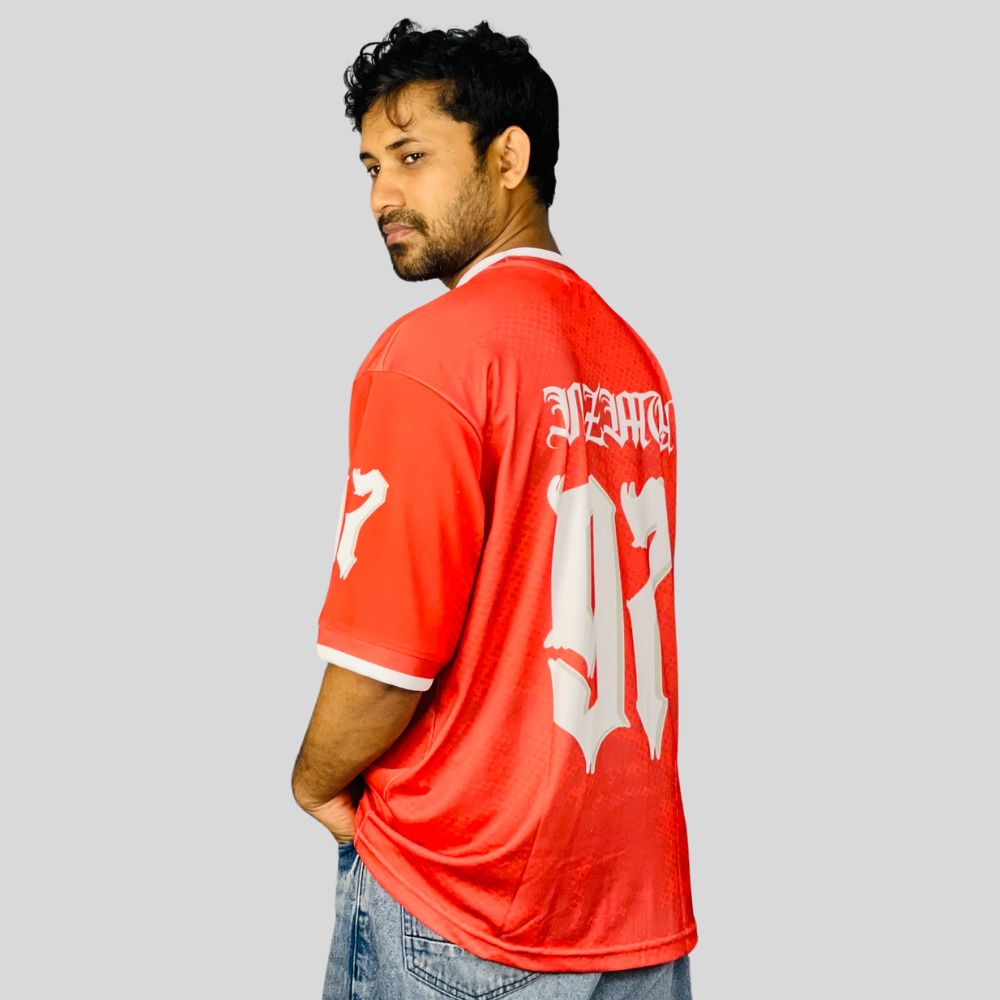 NFL #97 Orange Jersey – Round Neck | Stunner Mart