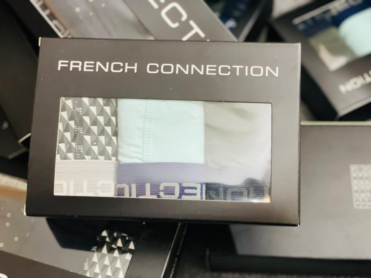 French Connection 3 Pack Modern Fit & Premium Quality Boxer for Men With Assorted Colors & Prints - Stylish, Comfortable