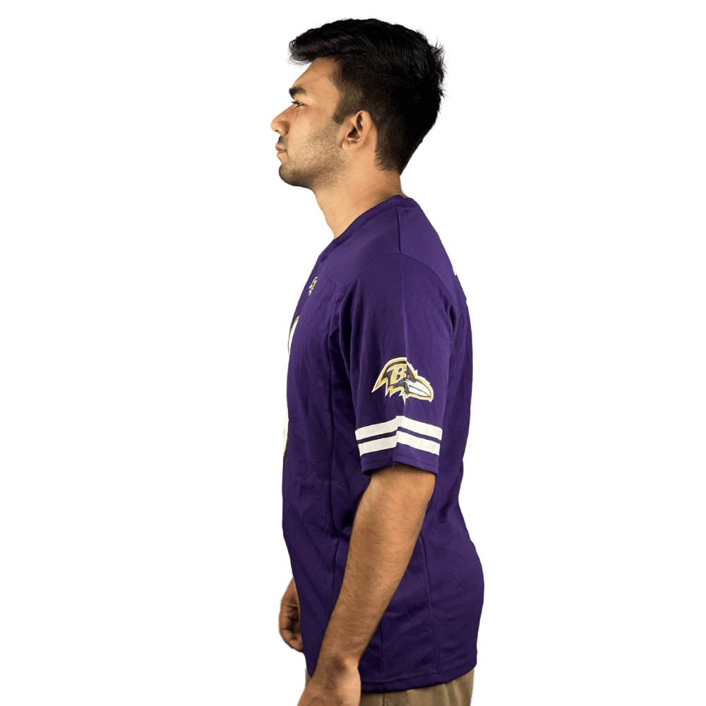 NFL Jersey - Violet, White, and Gold Print