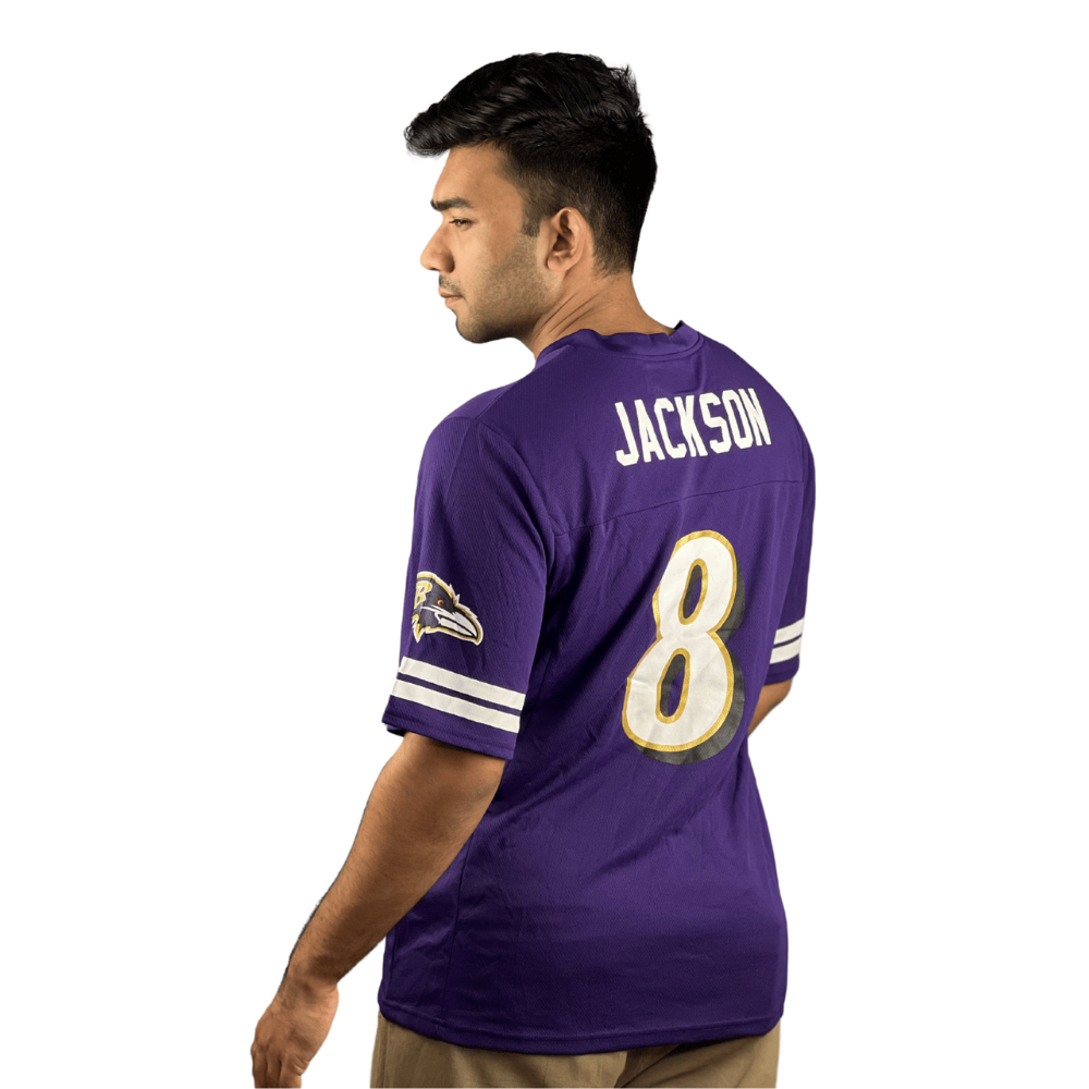 NFL Jersey - Violet, White, and Gold Print