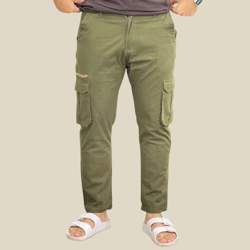 Premium olive Cargo pant for Men