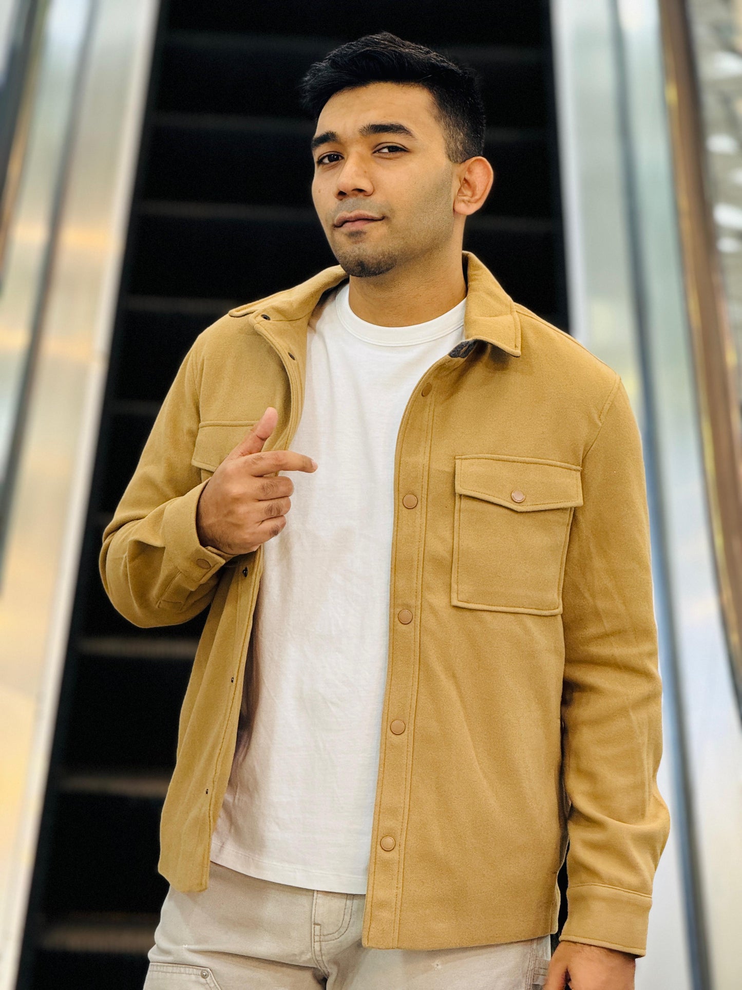 Men’s Camel Brown Jacket – Smart Casual Outerwear for Every Season