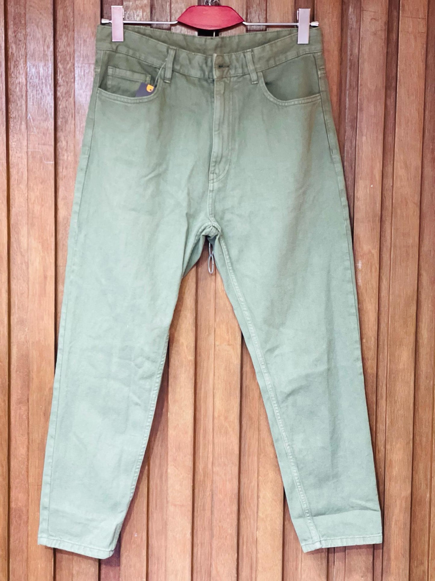 Slim Fit Olive Green Denim Pants – Stylish & Versatile | Stunner Mart
