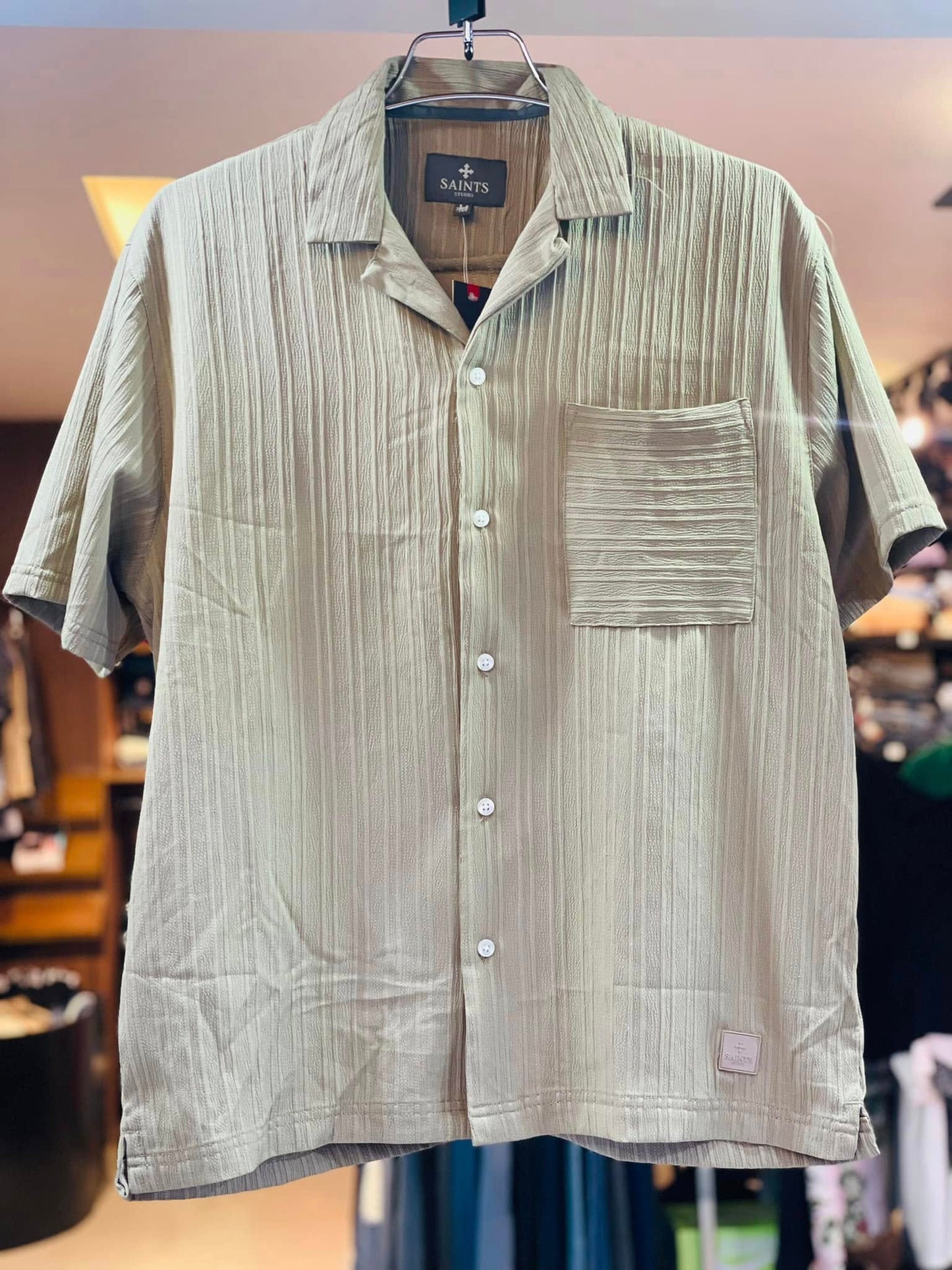 Biscuit Color Half Sleeve Hawaii Shirt – 100% Polyester | Stunner Mart