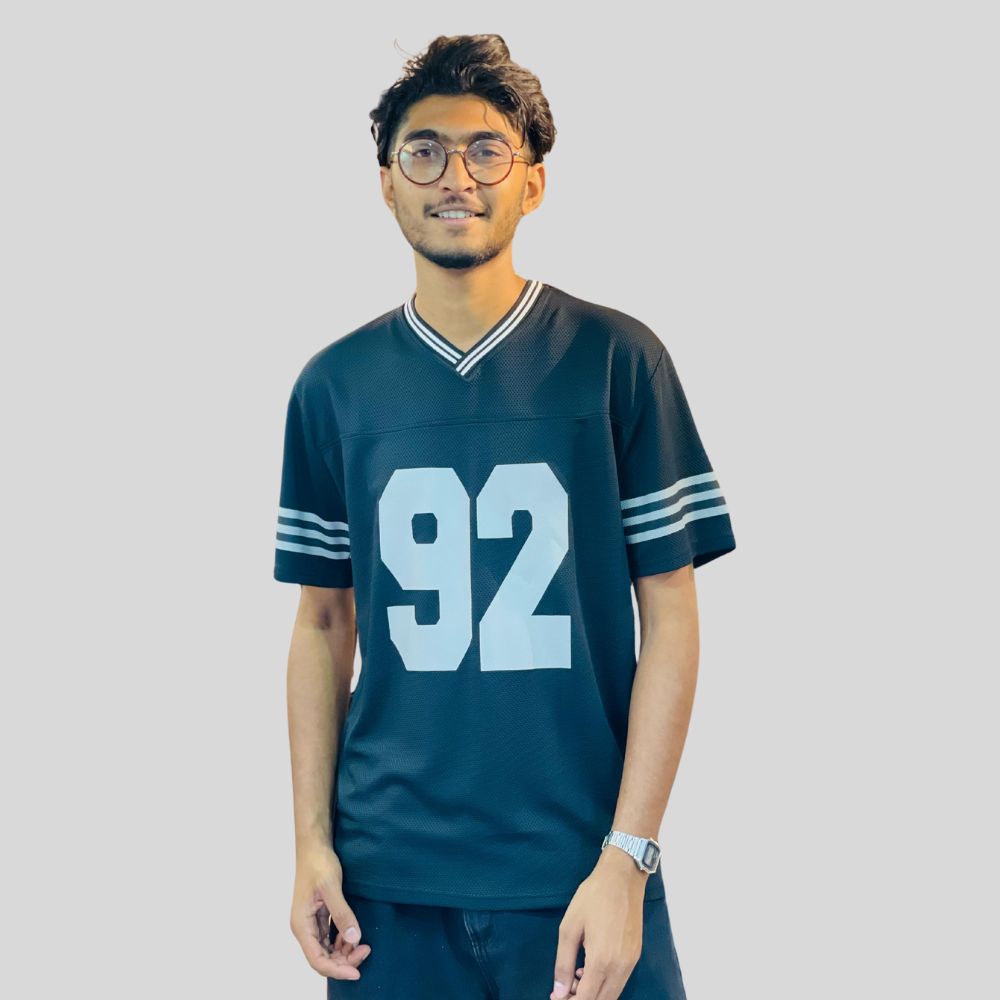 Bold Black NFL Jersey – Unleash Your Game with Stunner Mart