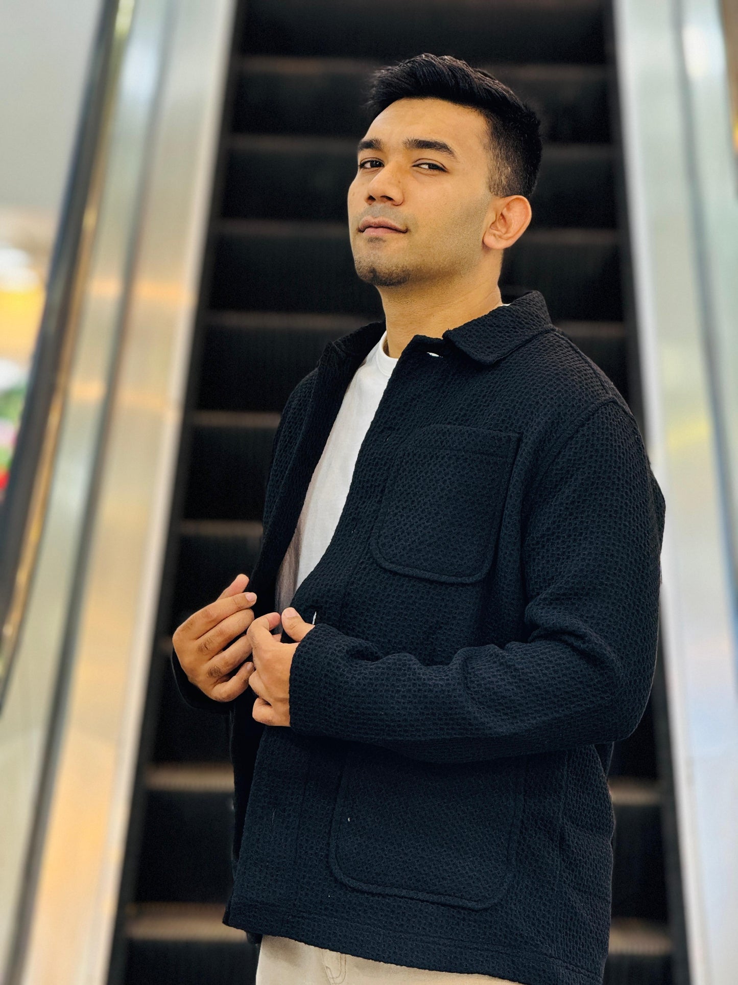 Lightweight black Jacket for Men | Perfect Smart Casual Layer