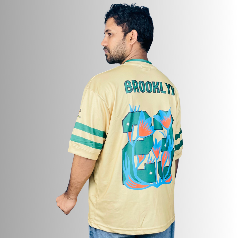 Golden NFL Jersey – Premium Mesh Fabric, Customizable & Game-Ready Wear | Stunner Mart