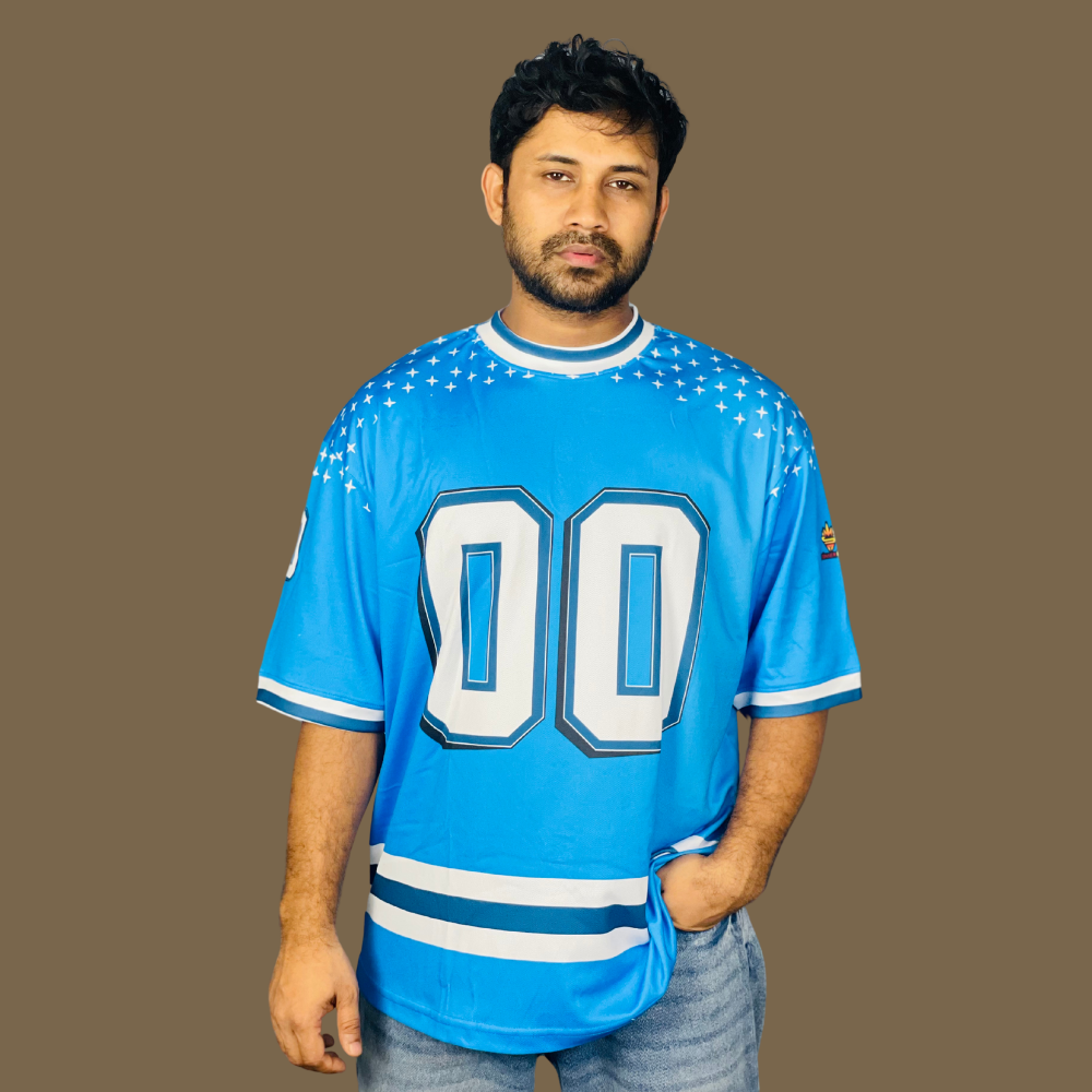 Blue NFL Jersey Mesh Fabric – Breathable, Durable & Game-Ready | Stunner Mart