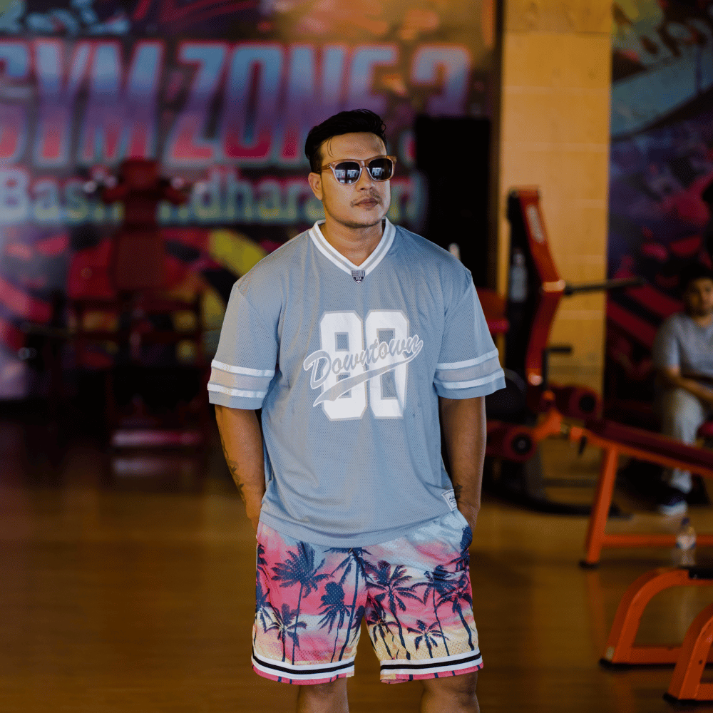 ChromaPrint™ Tri-Color Jersey Collection: Carolina Blue, White, and Grey - Elevate Your Athletic Style! .