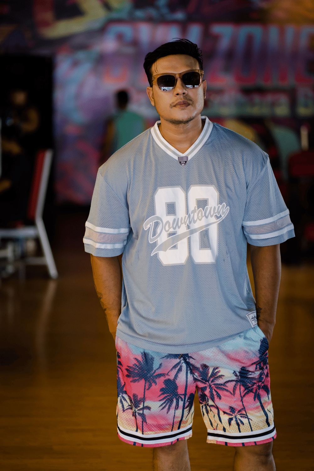 ChromaPrint™ Tri-Color Jersey Collection: Carolina Blue, White, and Grey - Elevate Your Athletic Style! .