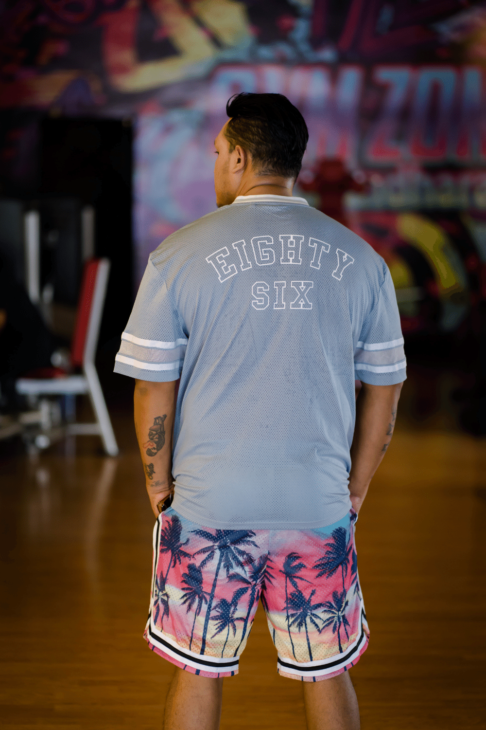 ChromaPrint™ Tri-Color Jersey Collection: Carolina Blue, White, and Grey - Elevate Your Athletic Style! .