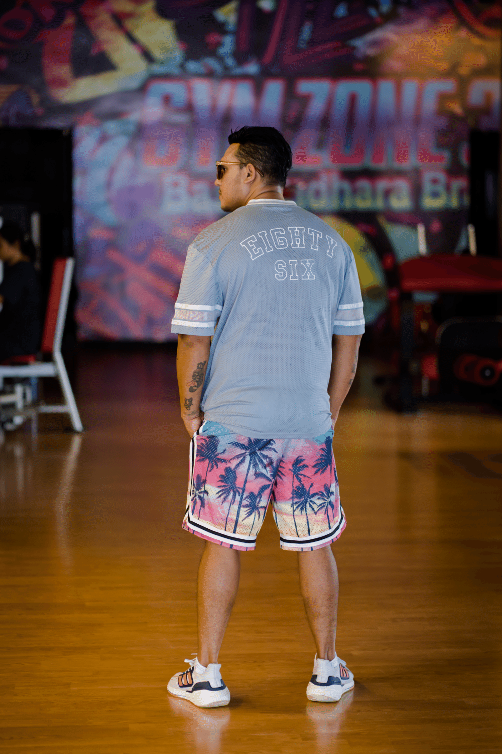 ChromaPrint™ Tri-Color Jersey Collection: Carolina Blue, White, and Grey - Elevate Your Athletic Style! .