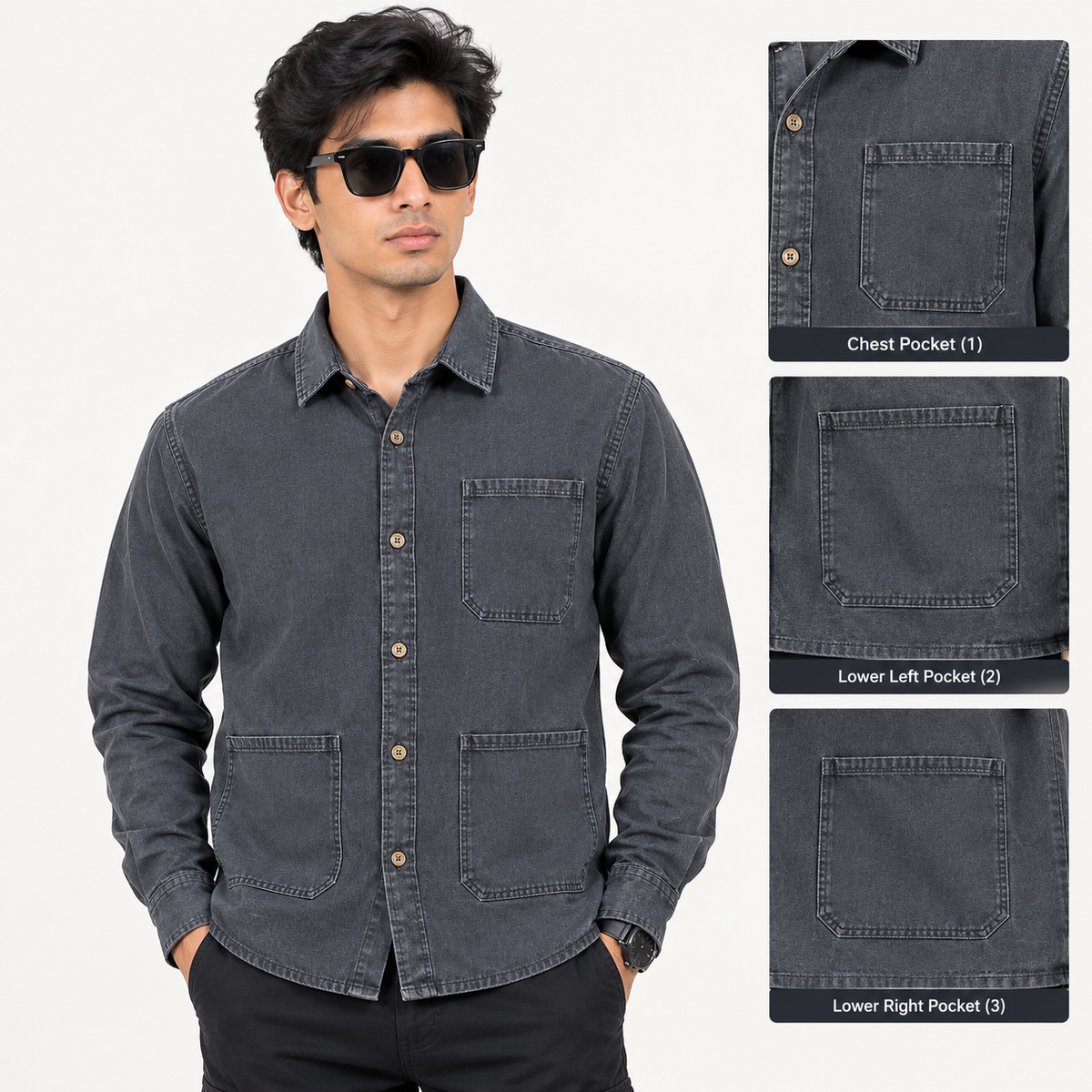 Men’s Premium Utility Denim Shirt