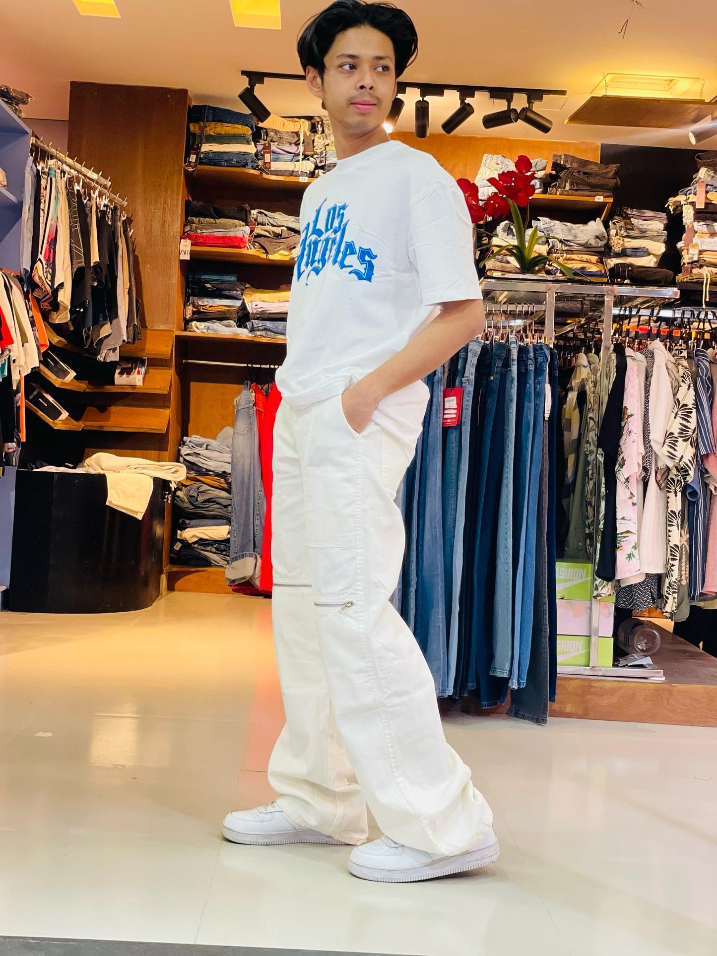 "Stylish White Baggy Pants – Comfort & Trend | Stunner Mart