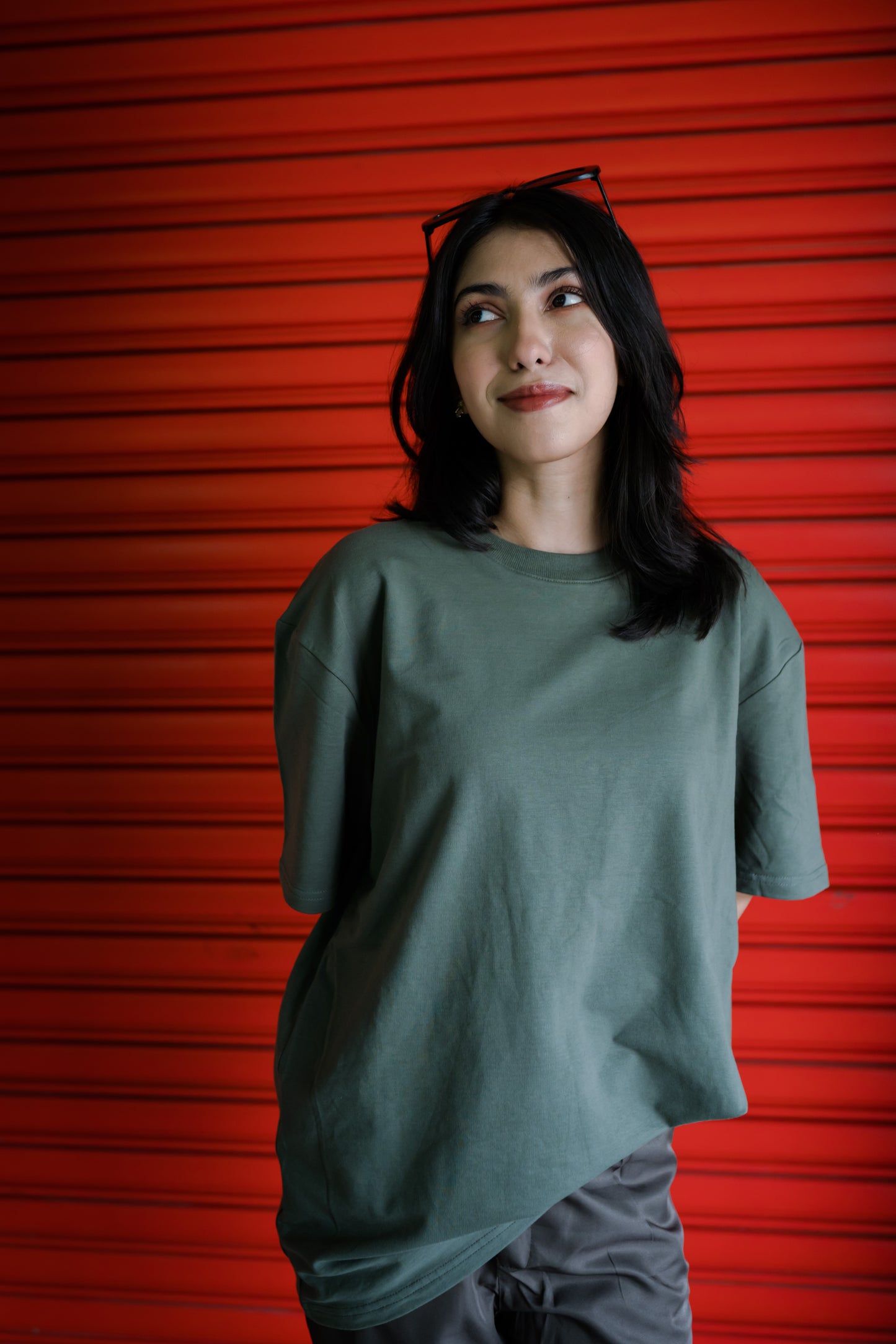 Olive Drop Shoulder T-Shirt – Effortless Style & Comfort | Stunner Mart