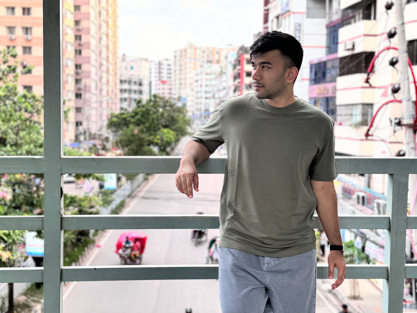 Olive Drop Shoulder T-Shirt – Effortless Style & Comfort | Stunner Mart