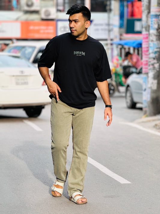 Men's Olive Green Regular Fit Jeans – Premium Export Quality | 100% Cotton