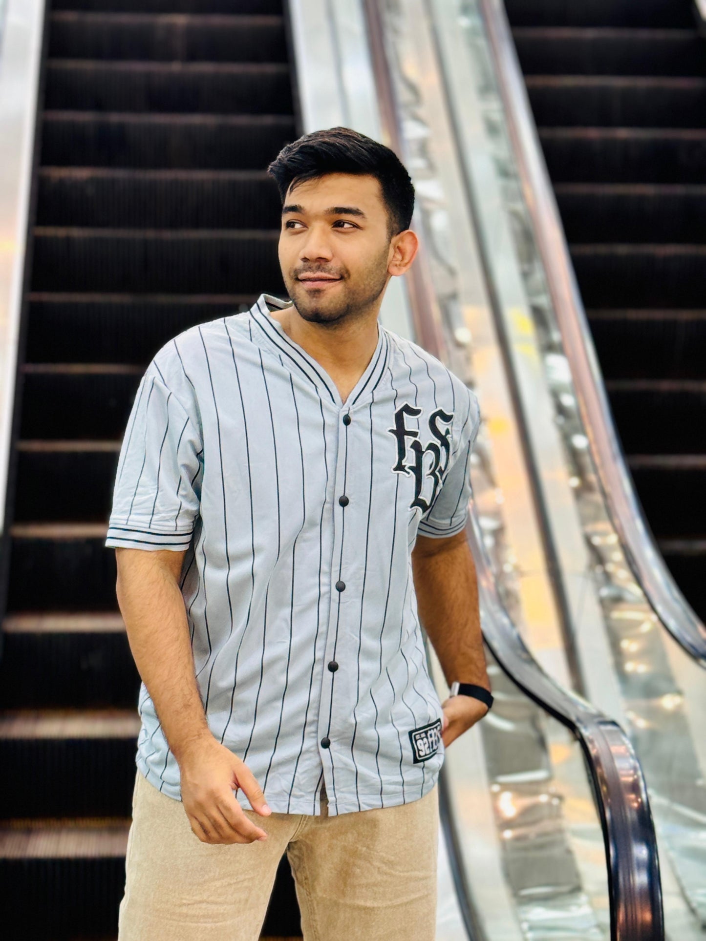 Sky Blue Baseball Jersey – Premium Streetwear by Stunner Mart