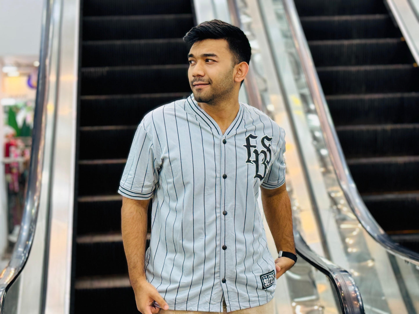 Sky Blue Baseball Jersey – Premium Streetwear by Stunner Mart