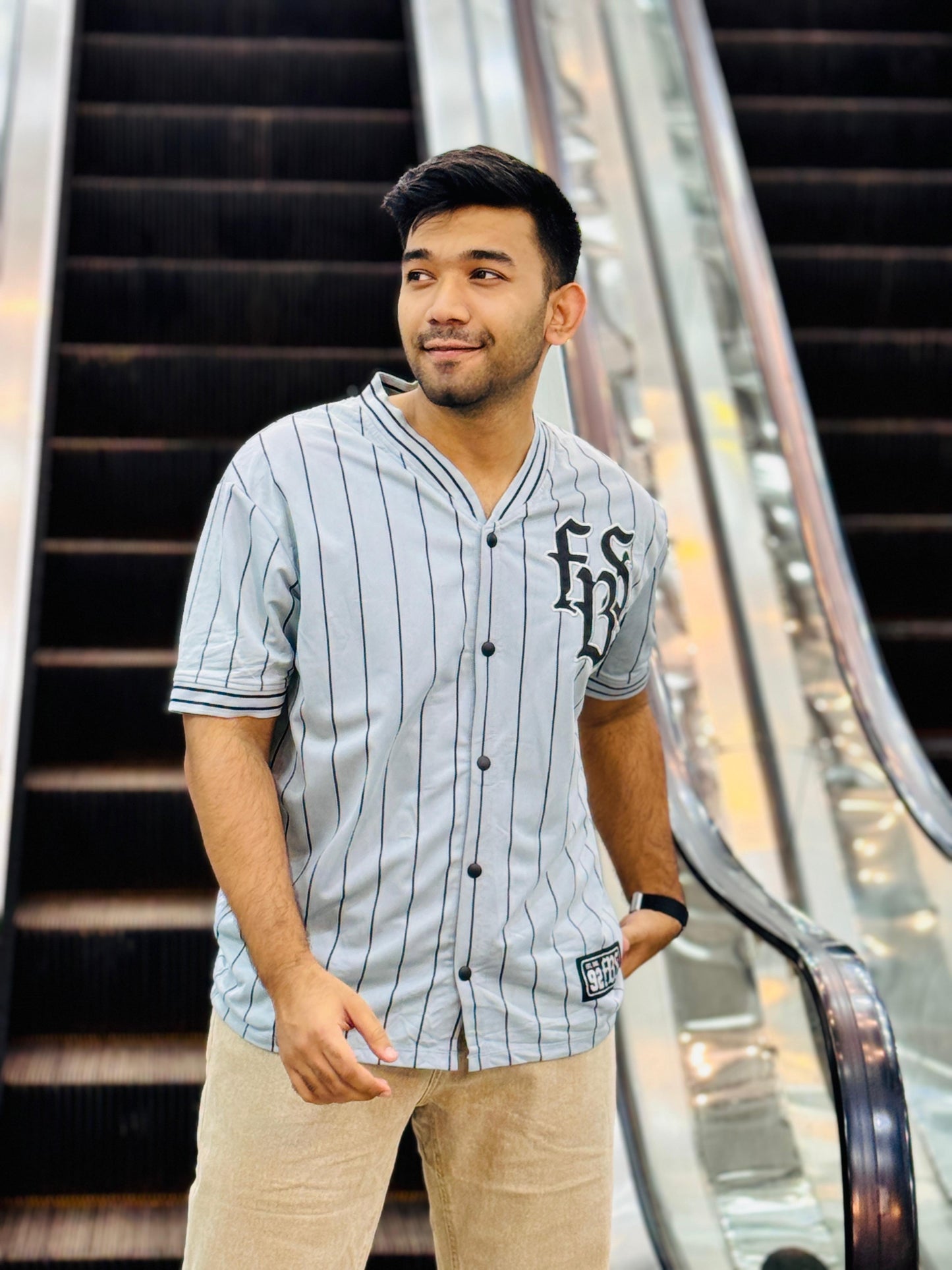 Sky Blue Baseball Jersey – Premium Streetwear by Stunner Mart