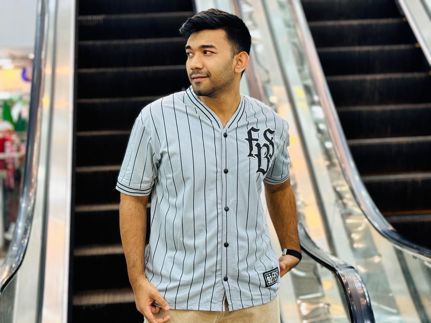 Sky Blue Baseball Jersey – Premium Streetwear by Stunner Mart