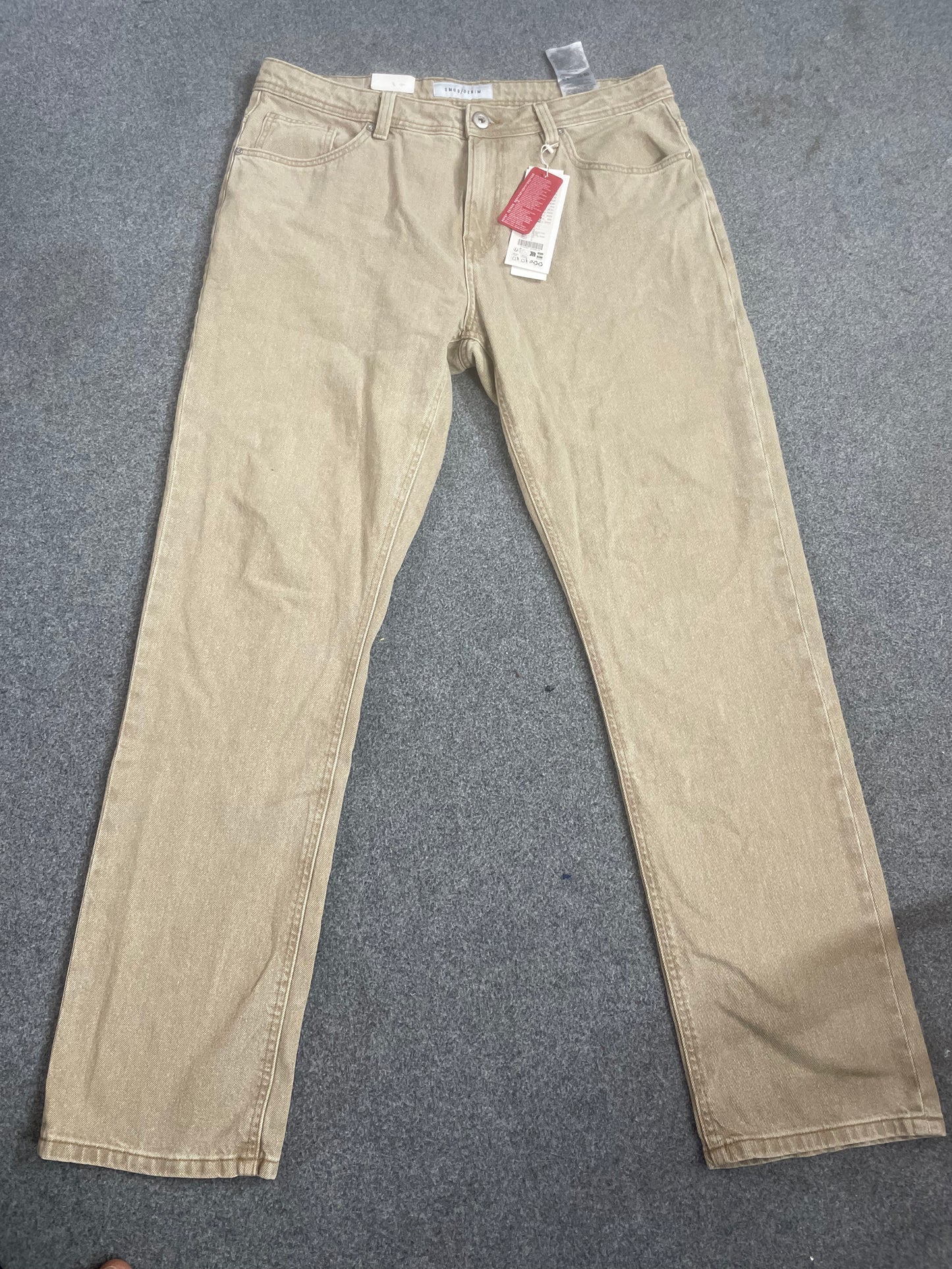 Men's Light Brown Regular Fit Jeans – Premium Export Quality | 100% Cotton
