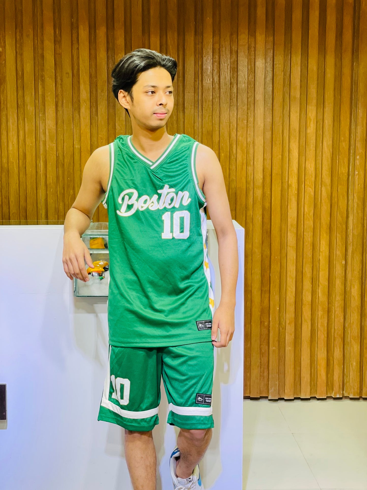 Green Basketball Jersey & Shorts Combo – Play in Style | Stunner Mart