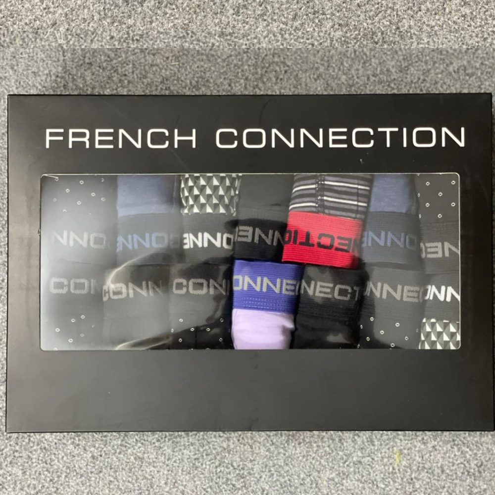 French Connection Men's 14 Pack Premium Cotton Boxer Shorts – Breathable, Comfortable & Stylish Everyday Essentials
