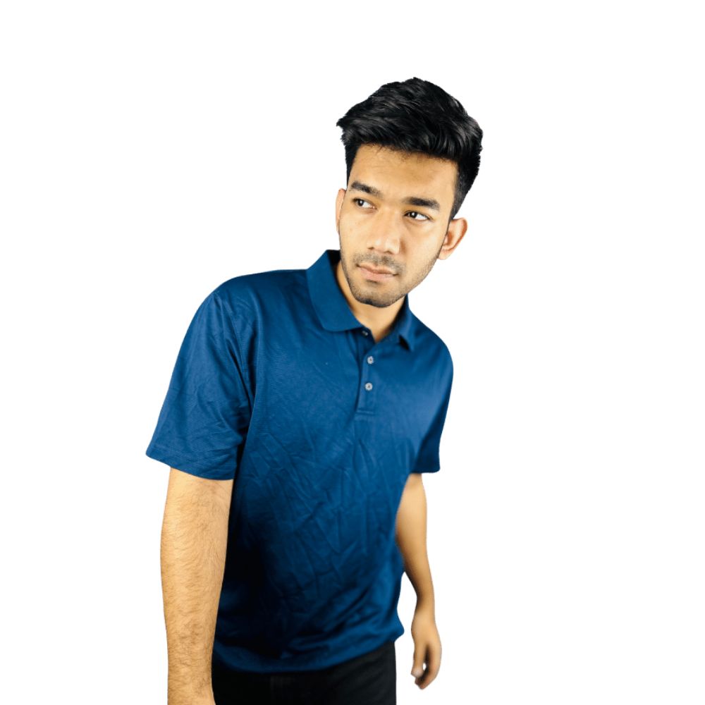 Stay Cool in Classic Navy Blue Polo