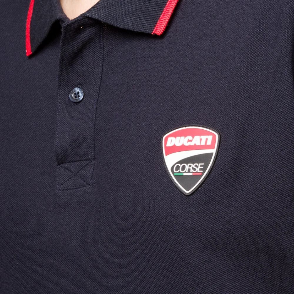 Premium Comfort Men's navy blue polo t-shirt