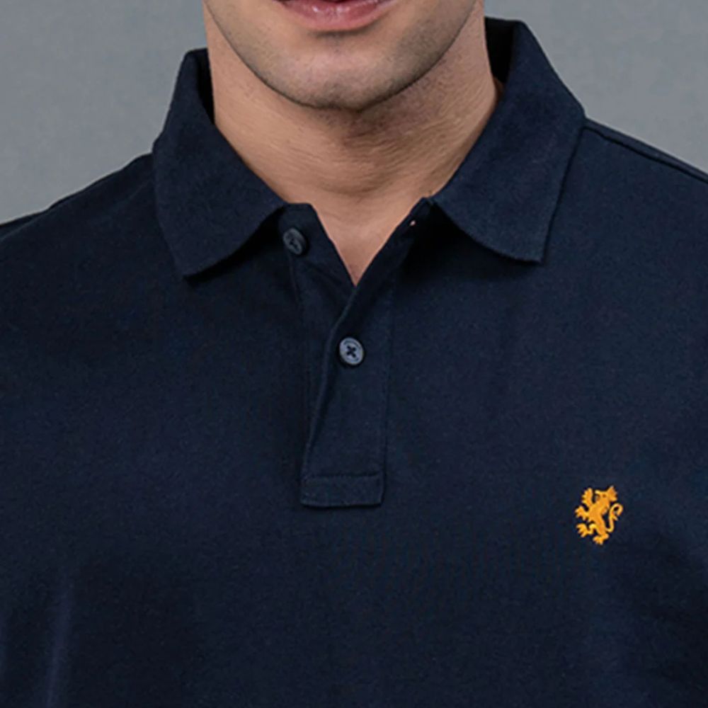 Men’s Classic Fit Cotton Navy Polo Shirt