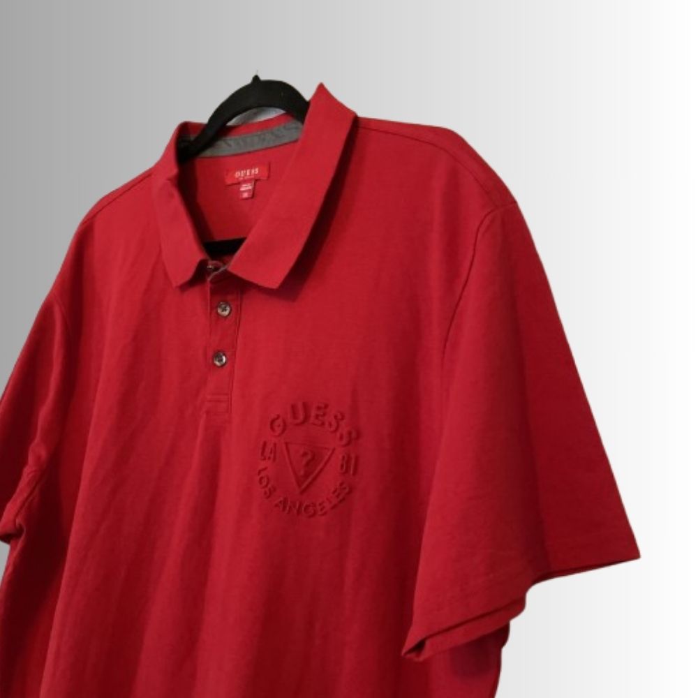 Classic Red Polo T-Shirt – Casual Elegance