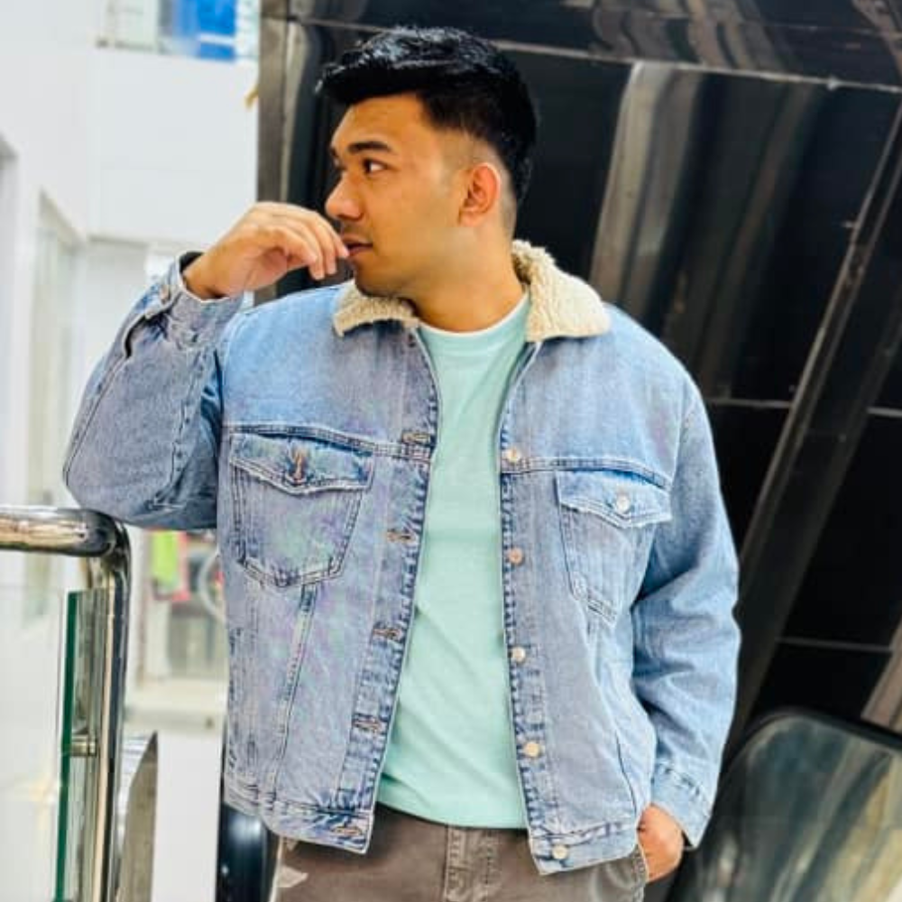 Men’s Winter Denim Sherpa Jacket – Trendy Warm Style 2025 | Stunner Mart