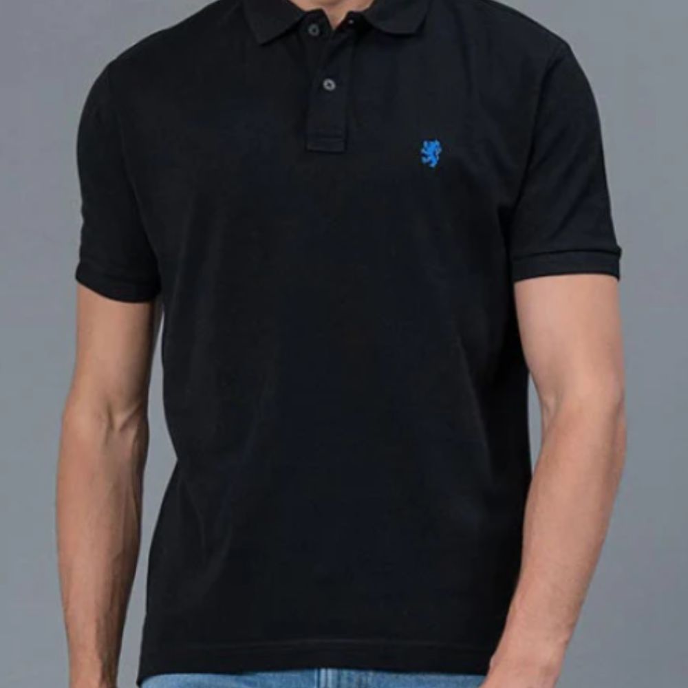 Men’s Classic Fit Cotton Black Polo Shirt