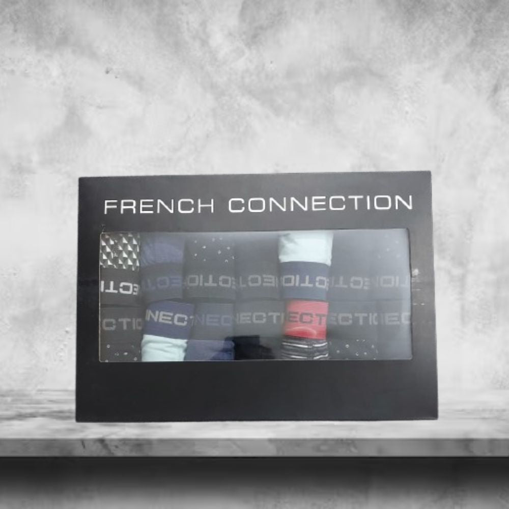 French Connection Men's 14 Pack Premium Cotton Boxer Shorts – Breathable, Comfortable & Stylish Everyday Essentials