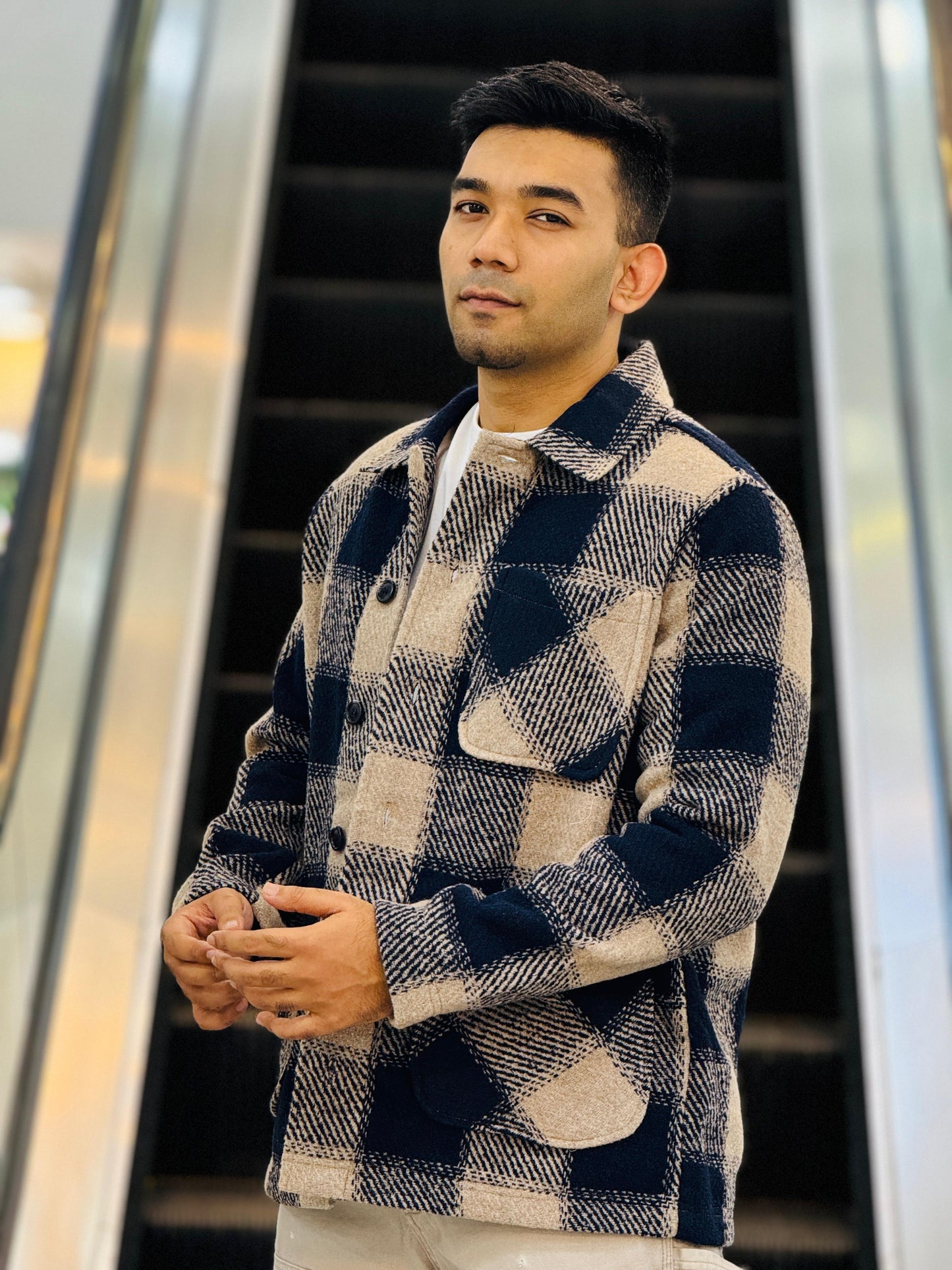 Classic Plaid Wool Jacket for Men | Stunner Mart Exclusive