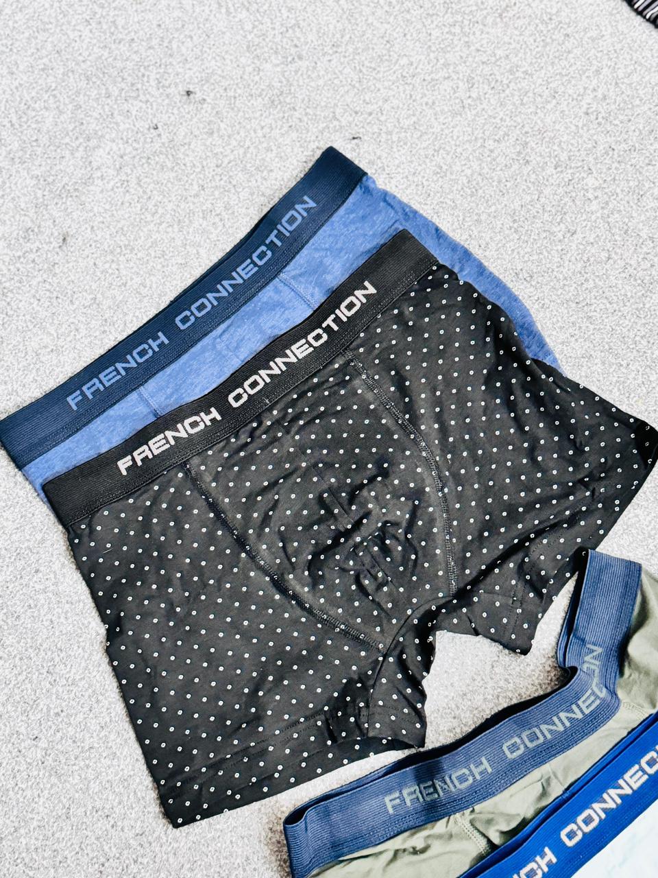 French Connection Men's 14 Pack Premium Cotton Boxer Shorts – Breathable, Comfortable & Stylish Everyday Essentials