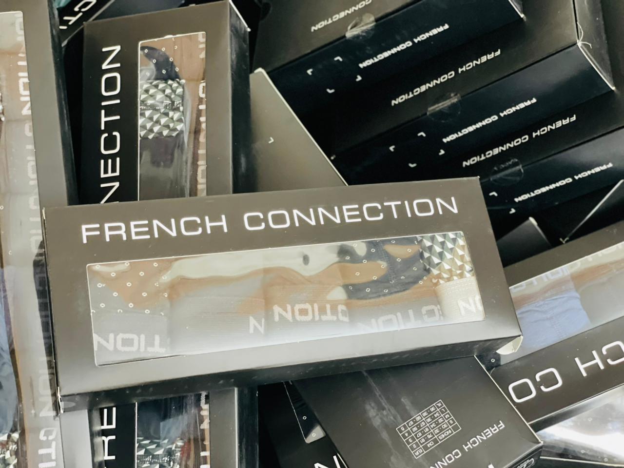 French Connection 5 Pack Modern Fit & Premium Quality Boxer for Men With Assorted Colors & Prints - Stylish, Comfortable