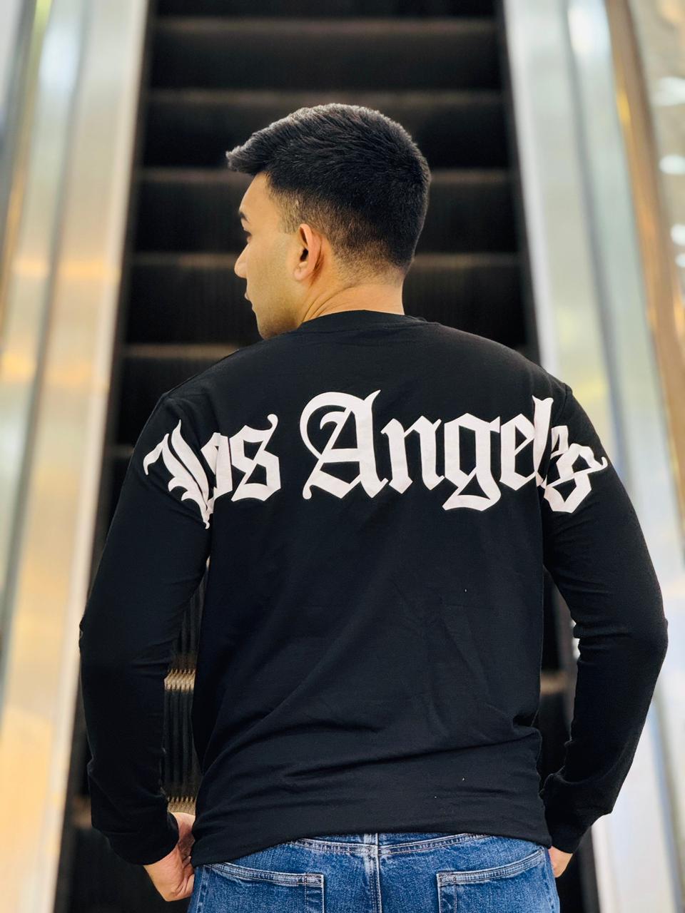 Black Los Angeles Long Sleeve T-Shirt – Premium Cotton Streetwear