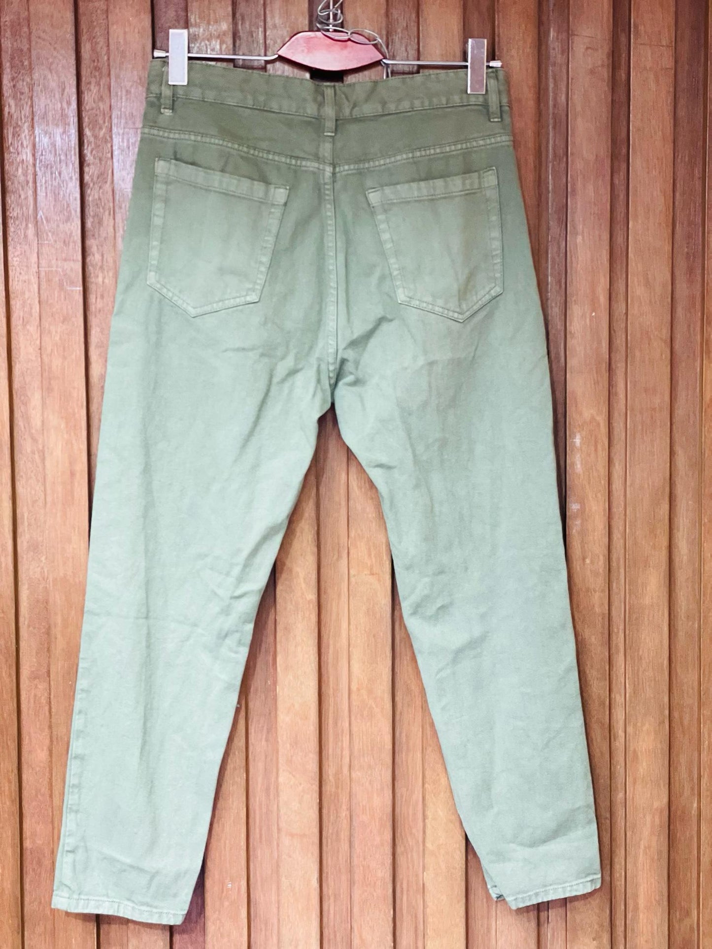 Slim Fit Olive Green Denim Pants – Stylish & Versatile | Stunner Mart