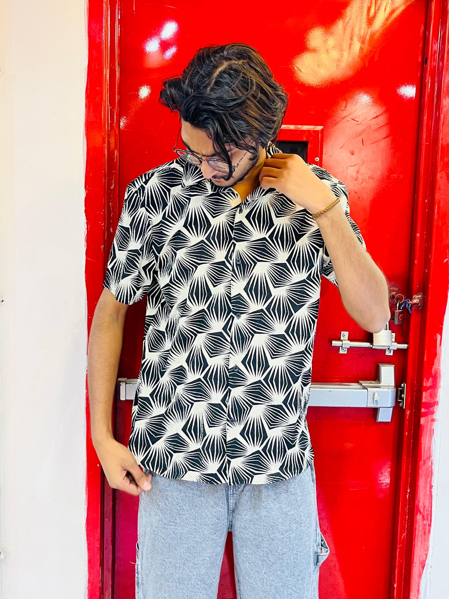 Men's Half Sleeve Hawaiian Shirt – 100% Polyester, Stretch Fabric | Stunner Mart