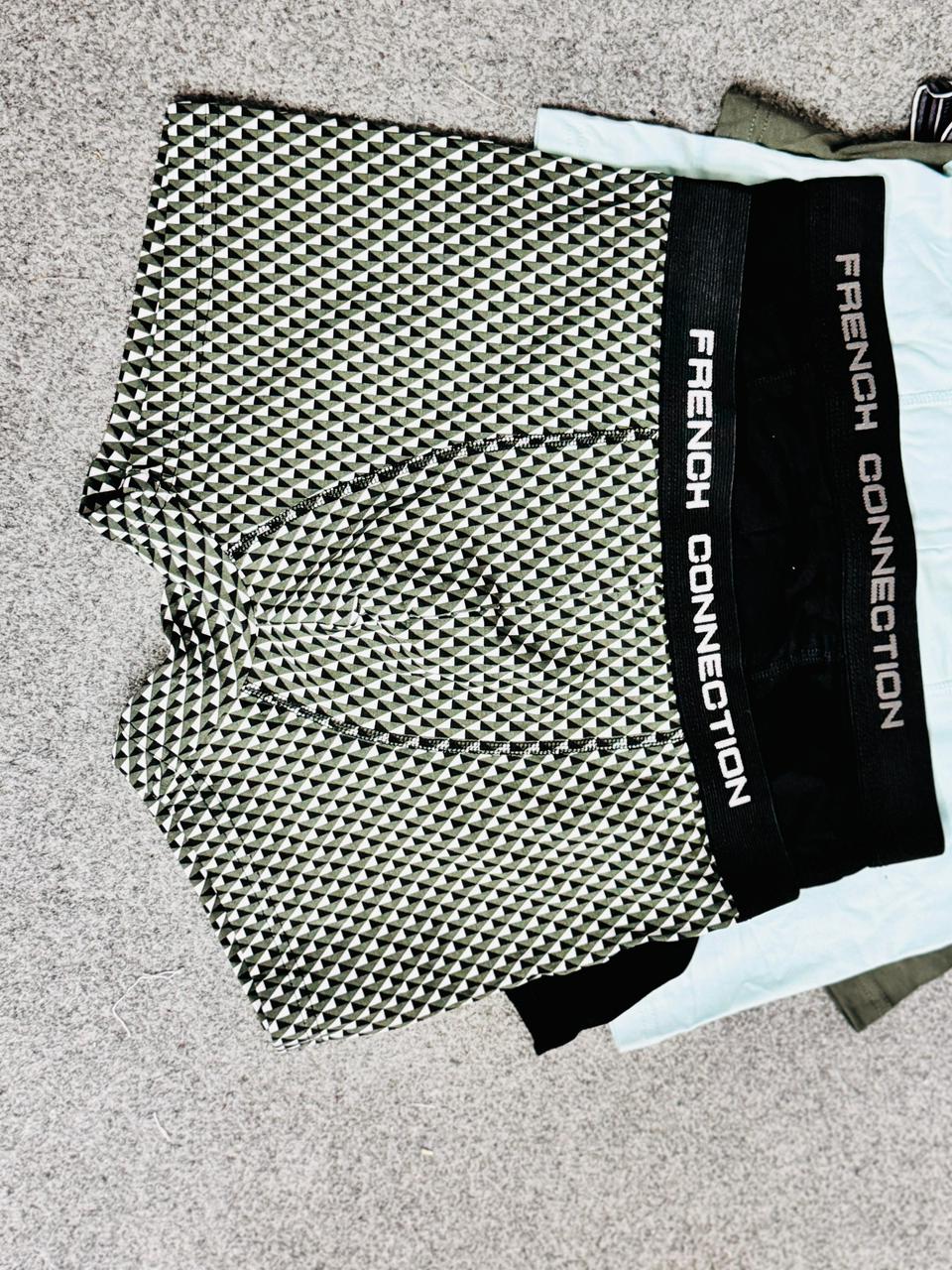 French Connection Men's 14 Pack Premium Cotton Boxer Shorts – Breathable, Comfortable & Stylish Everyday Essentials